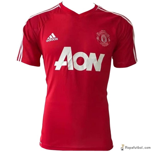 Camiseta Entrenamiento Manchester United 2017/18 Rojo Blanco